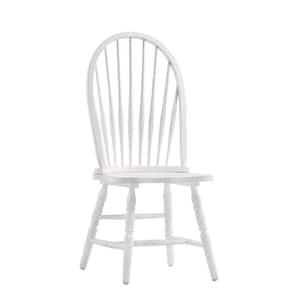 White Wooden Windsor Dining Chair