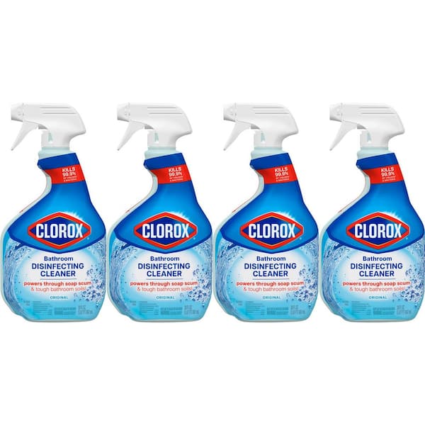 Clorox 30 oz. Bleach Free Disinfecting Bathroom Cleaner Spray (4-Pack)