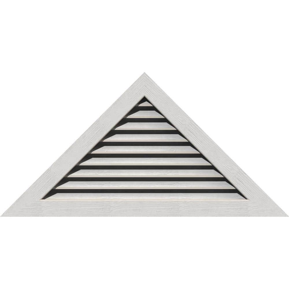 "73.125"" x 18.375"" Triangle Primed Rough Sawn Western Red Cedar Wood Gable Louver Vent Functional" price history on PriceWatchPro