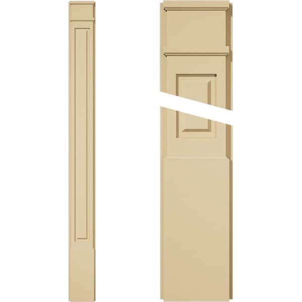 Ekena Millwork 2 in. D x 8 in. W x 90 in. L Primed Polyurethane Pilaster 1- Pack