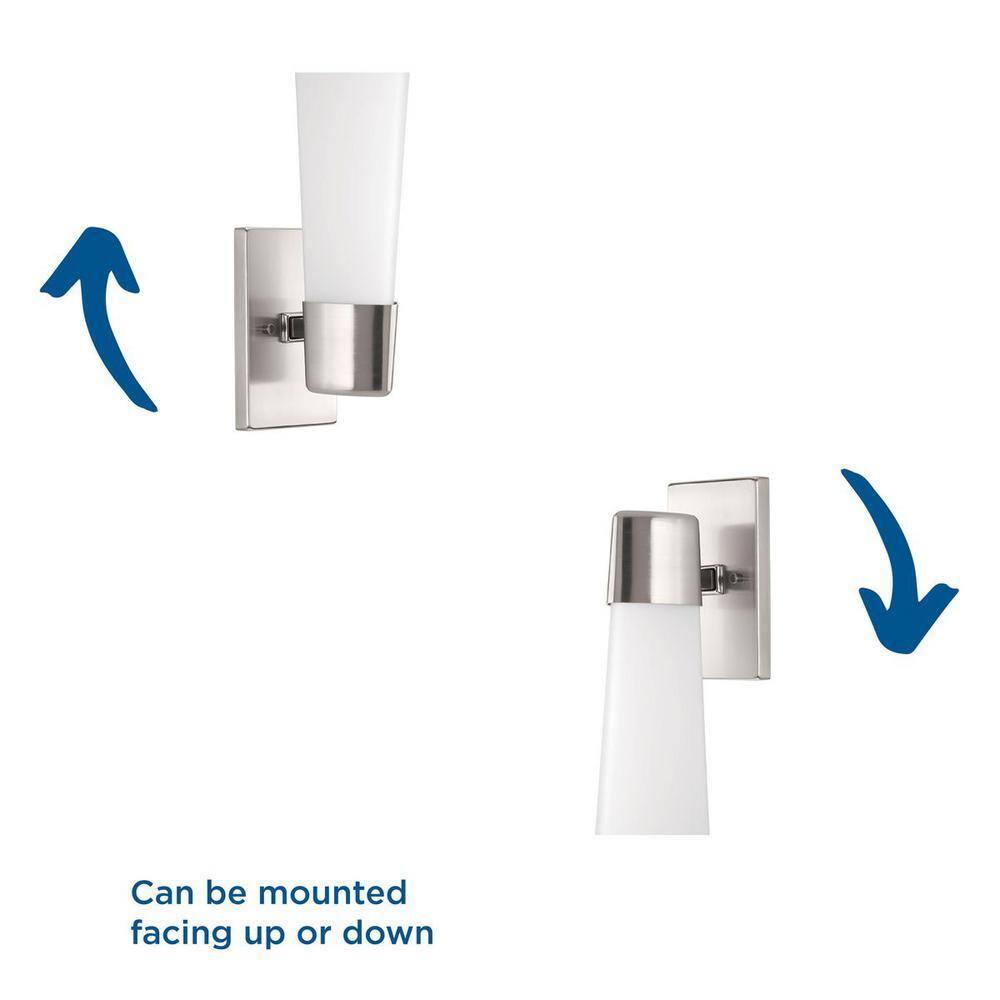 Zura Brushed Nickel 14" Modern Outdoor Wall Sconce