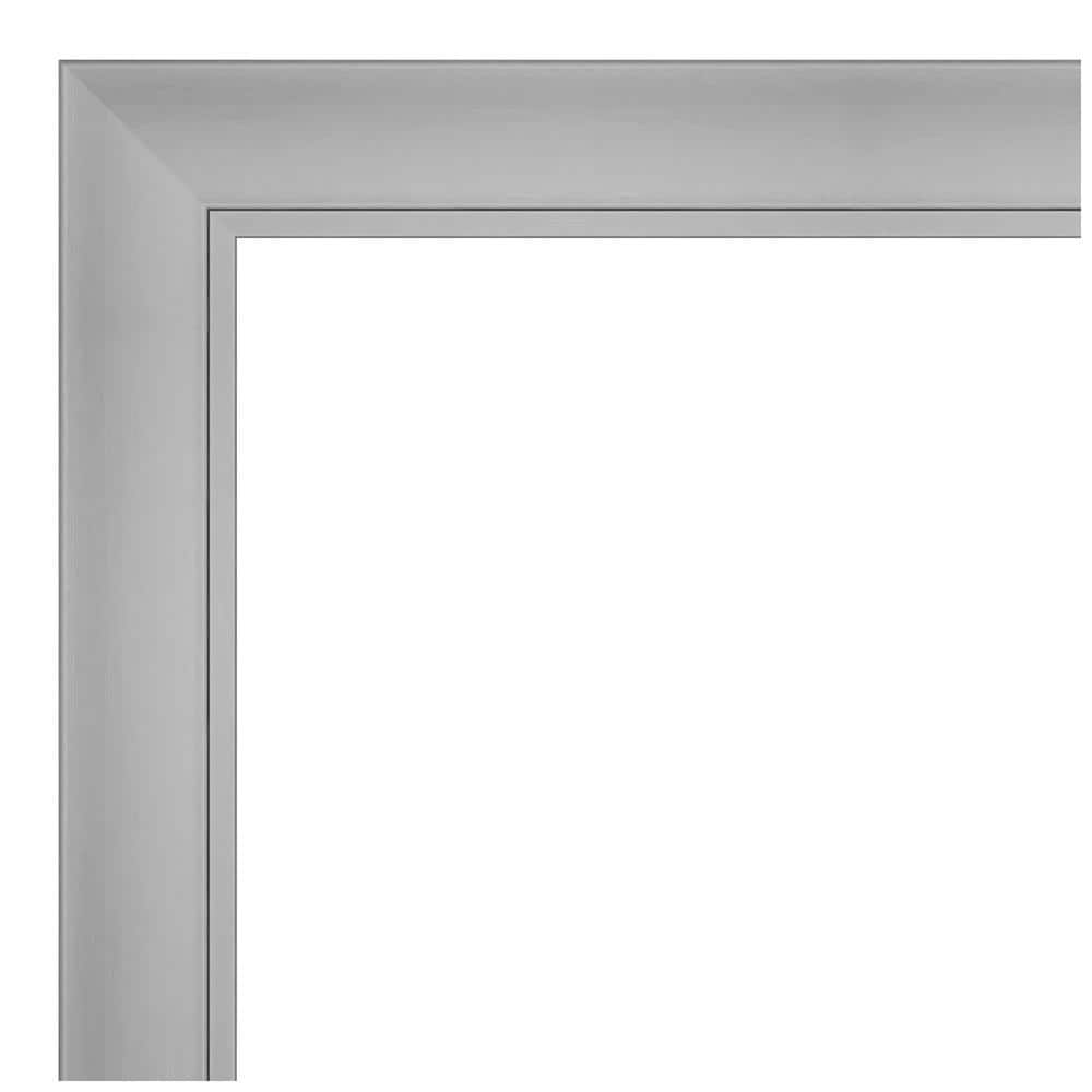 Flair Polished Nickel 72" Full-Length Leaner Wood Mirror