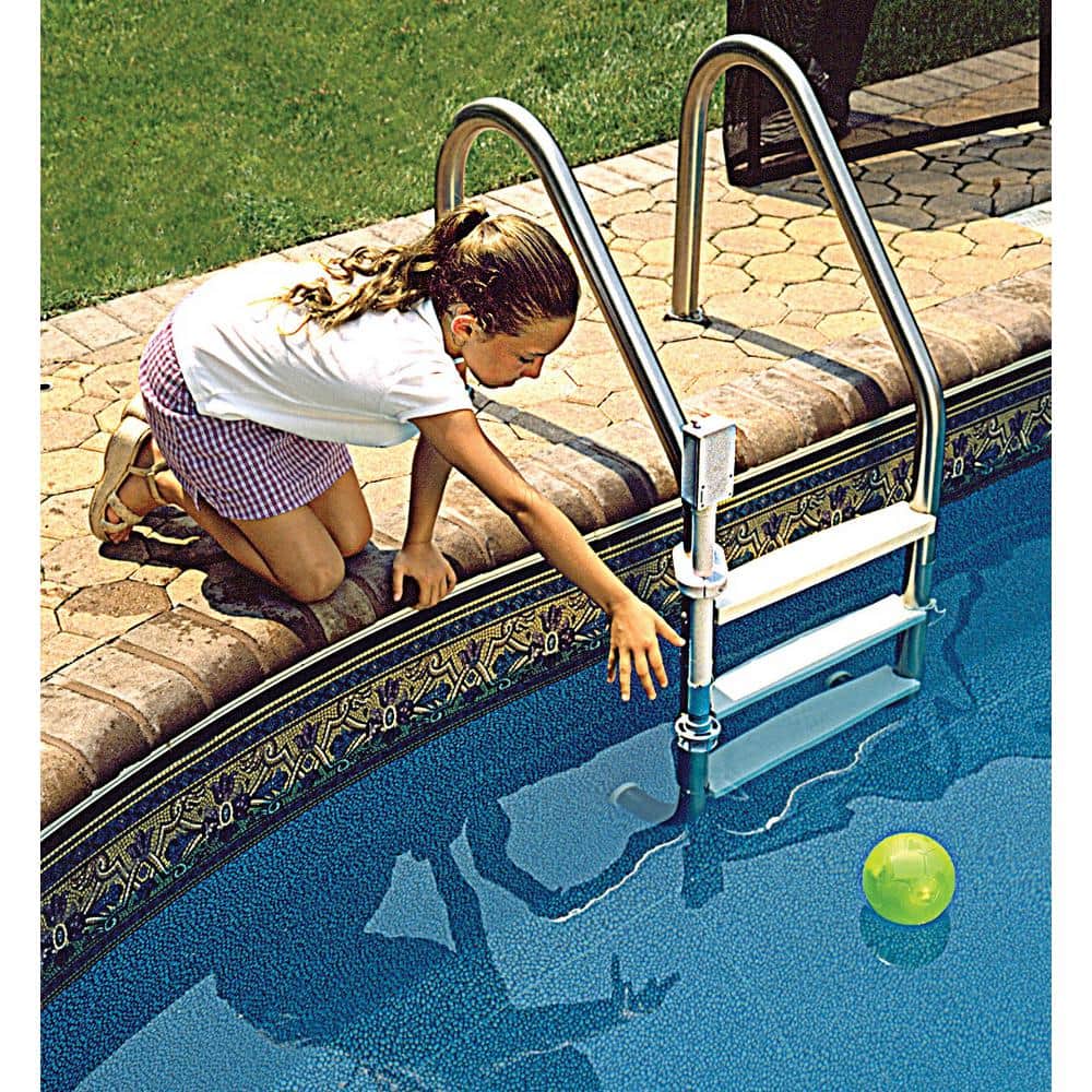Gray Battery-Powered Pool Immersion Alarm for Inground Pools