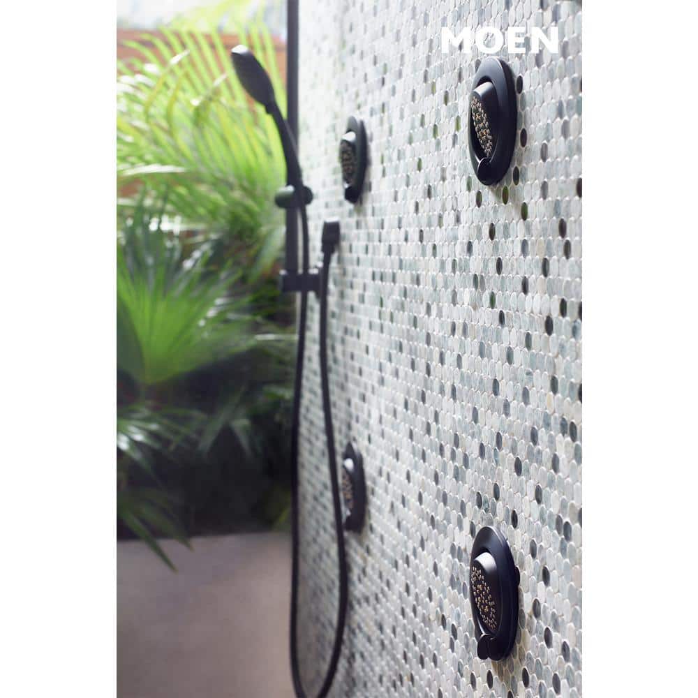 Matte Black Eco-Performance Handheld Shower with Slide Bar
