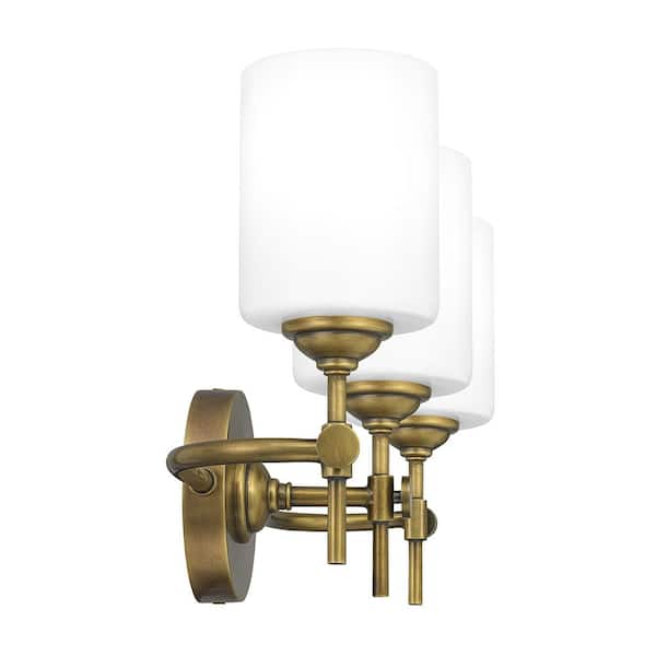 New in box: Quoizel outlet Boyton 4-Light Brass Transitional Vanity Light