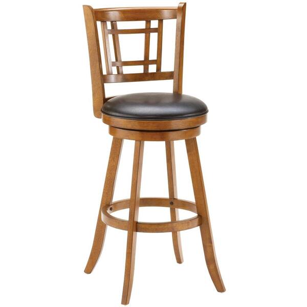 oak high back bar stools