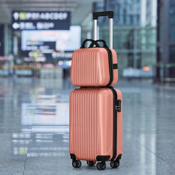 HIKOLAYAE 2-Piece Suitcase Carry On Luggage with Spinner Wheels