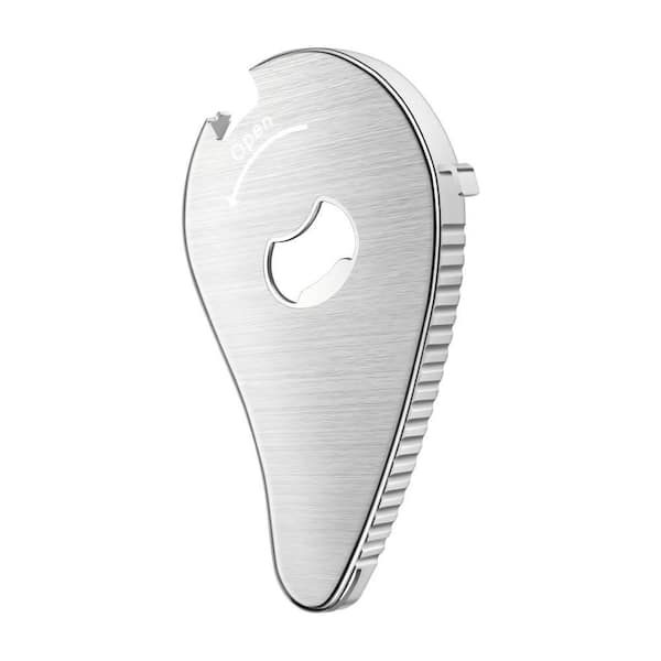 Premium Stainless Steel Multi Opener with Effortless Lever Action, Safe Grip Teeth, Compact Portable Design for Bar