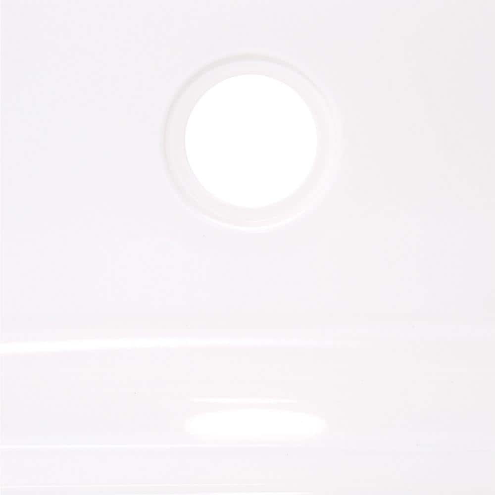 60'' White Rectangular Single Threshold Shower Base