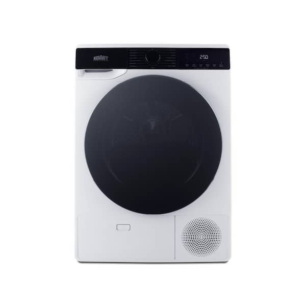 24 in. 4.1 cu.ft. 208/240-Volt Front Load Ventless Heat Pump Dryer in White, ENERGY STAR Certified