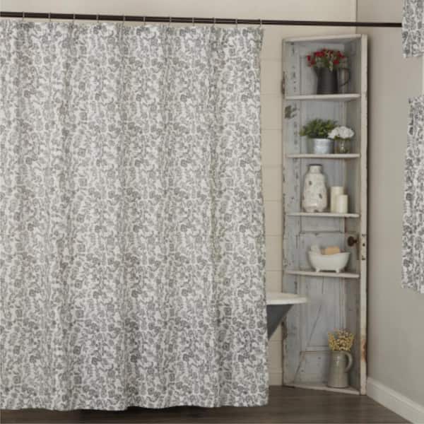 Gray Gables Floral Shower Curtain