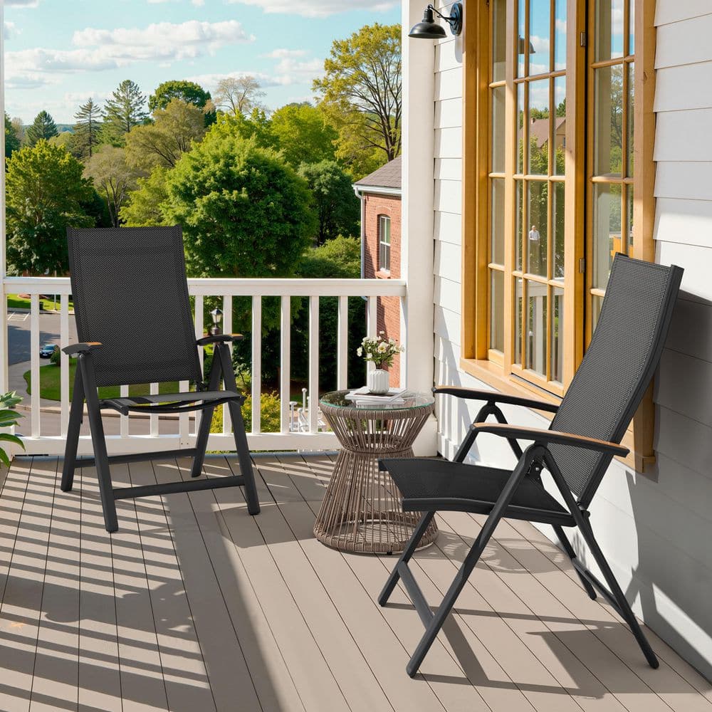 AGE OF GLORY キャビン　Sサイズ Crestlive Products Set of 2 Aluminum Outdoor Dining Chair with