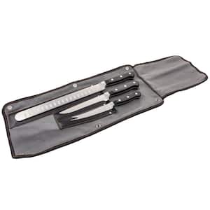 Stainless Steel Black/Silver Knife Outdoor Cooking Set (3-Piece)