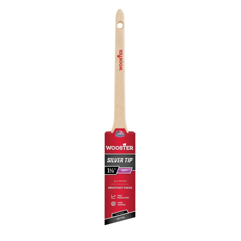 Wooster 1-1/2 in. Silver Tip Polyester Thin Angle Sash Brush
