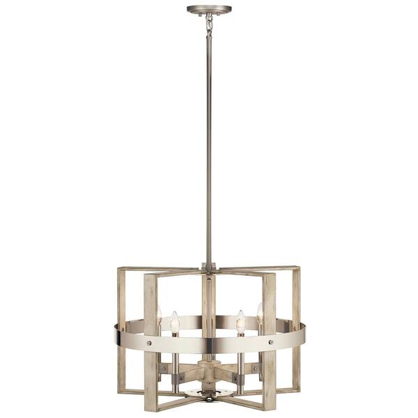 Kichler Peyton 5-Light Off-white Farmhouse Chandelier