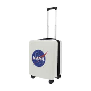 NASA 22 .5 in. WHITE CARRY-ON LUGGAGE SUITCASE