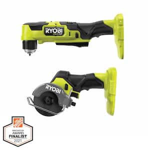 ONE+ HP 18V Brushless Cordless Compact 2-Tool Combo Kit with 3/8 in. Right Angle Drill and Cut-Off Tool (Tools Only)