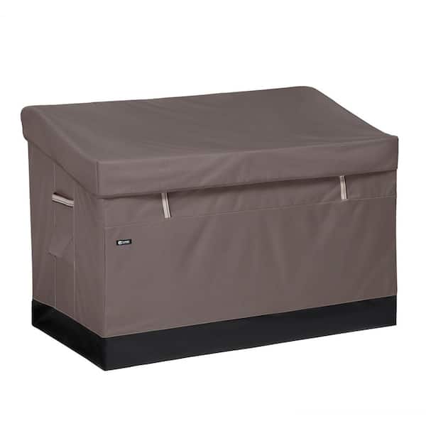 null Ravenna 133 Gal. Weatherproof Outdoor Storage Deck Box in Dark Taupe
