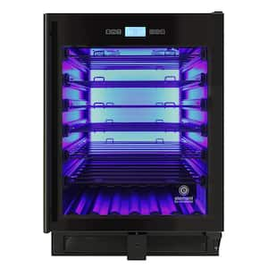 23.5 in. W 41-Bottle Single Zone Beverage and Wine Cooler in Black