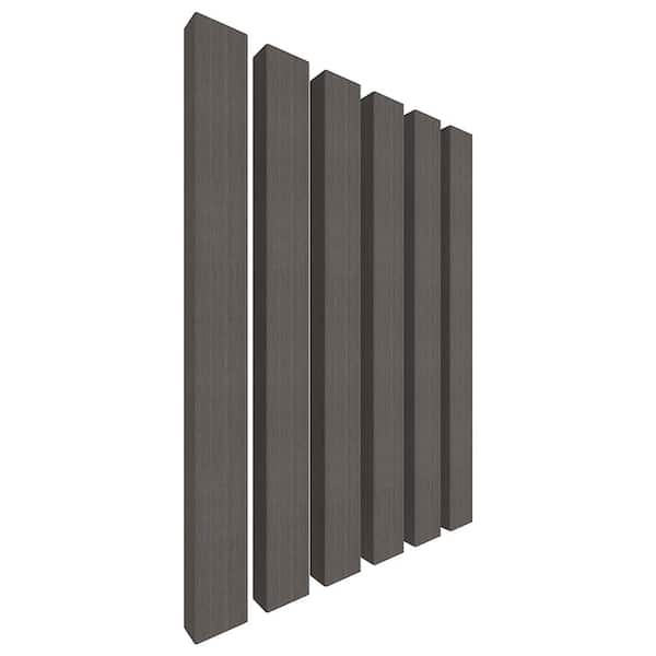 NewTechWood Alusions 1 in. x 2 in. x 144 in. Coextruded Argentinian Silver Gray Wood Composite Aluminum Beams