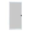 36 in. x 80 in. Adjustable Fit White Steel Sliding Patio Screen Door