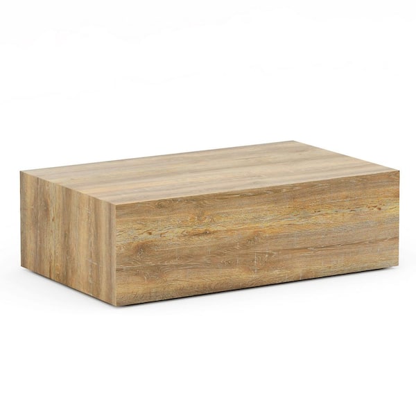 Unbranded Natural Wood MDF Outdoor Coffee Table