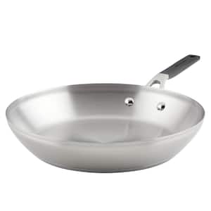 Stainless Steel 12 in. Stainless Steel Frying Pan Silver