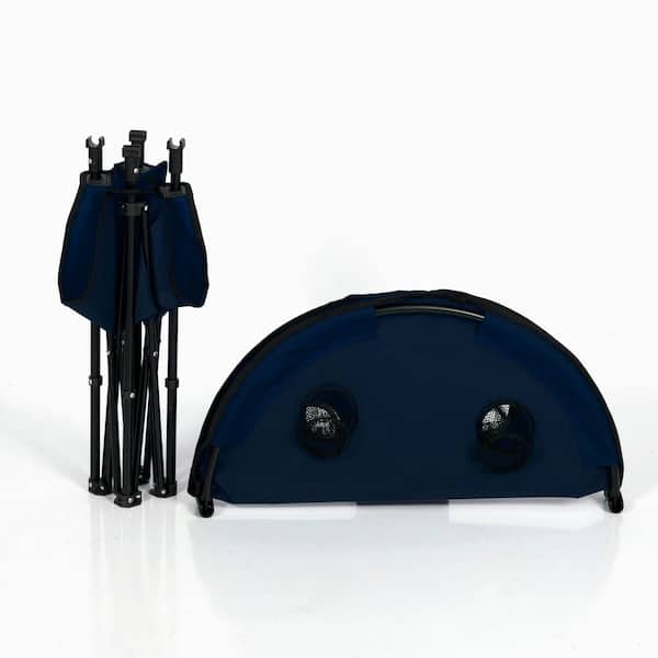 SEINA Folding Camp Table 27.5 in. round table, Metal Frame