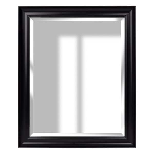 Pinnacle Medium Rectangle Black Classic Mirror (23.5 in. H x 19.5 in. W)