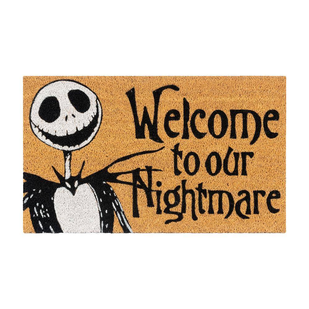 Nightmare Before Christmas Jack and Sally Coir Door Mat Set