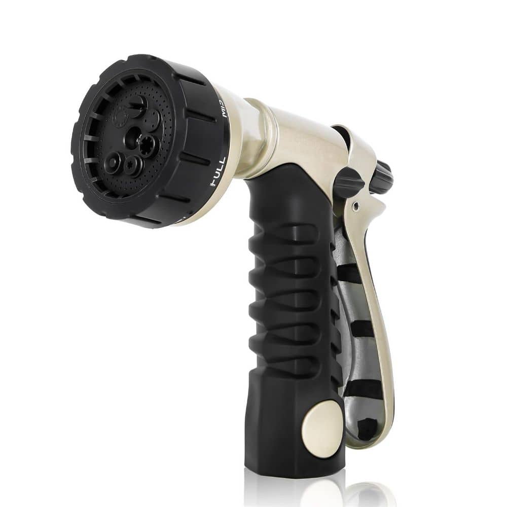 Heavy Duty Metal Hose Sprayer with 7 Adjustable Patterns, Ergonomic Rear-Press Lever, Labor-Saving Trigger Lock price history on PriceWatchPro
