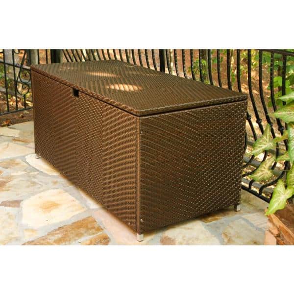 Java Resin Wicker Large Outdoor Storage Deck Box