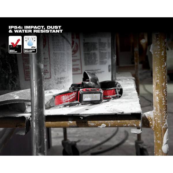 Milwaukee - 600 Lumens LED REDLITHIUM USB Low-Profile Hard Hat Headlamp (2-Pack)