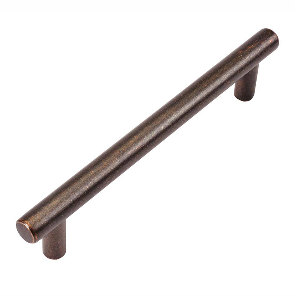 Hickory Hardware Metropolis Collection 5 In 128 Mm Center To Center Dark Antique Copper Cabinet Door And Drawer Pull Pa0225 Dac The Home Depot