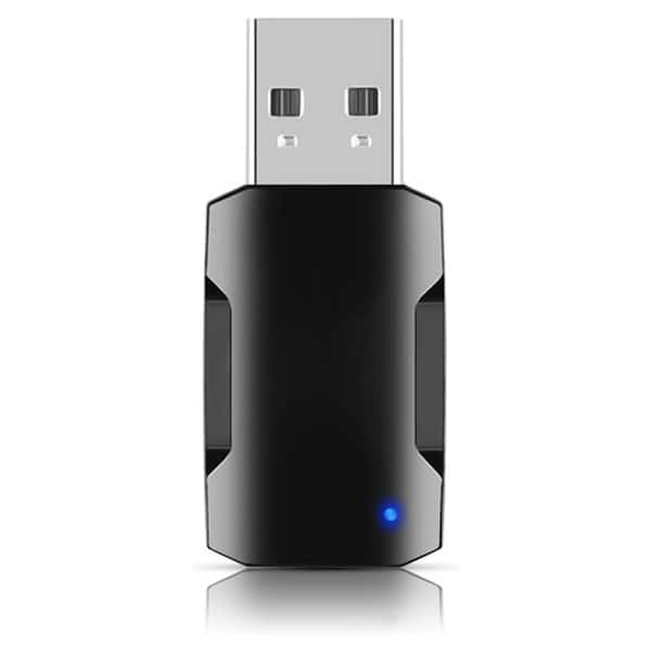 Yichuhaoxi 2-In-1 USB Wifi Bluetooth USB Adapter, 900Mbps 2.4/5GHZ Dual-Band, Wifi And Bluetooth Adapter in Black