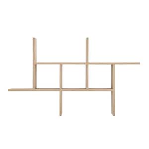 40 in. Chestnut Cantilever Cubby Wall Shelf - Horizontal or Vertical