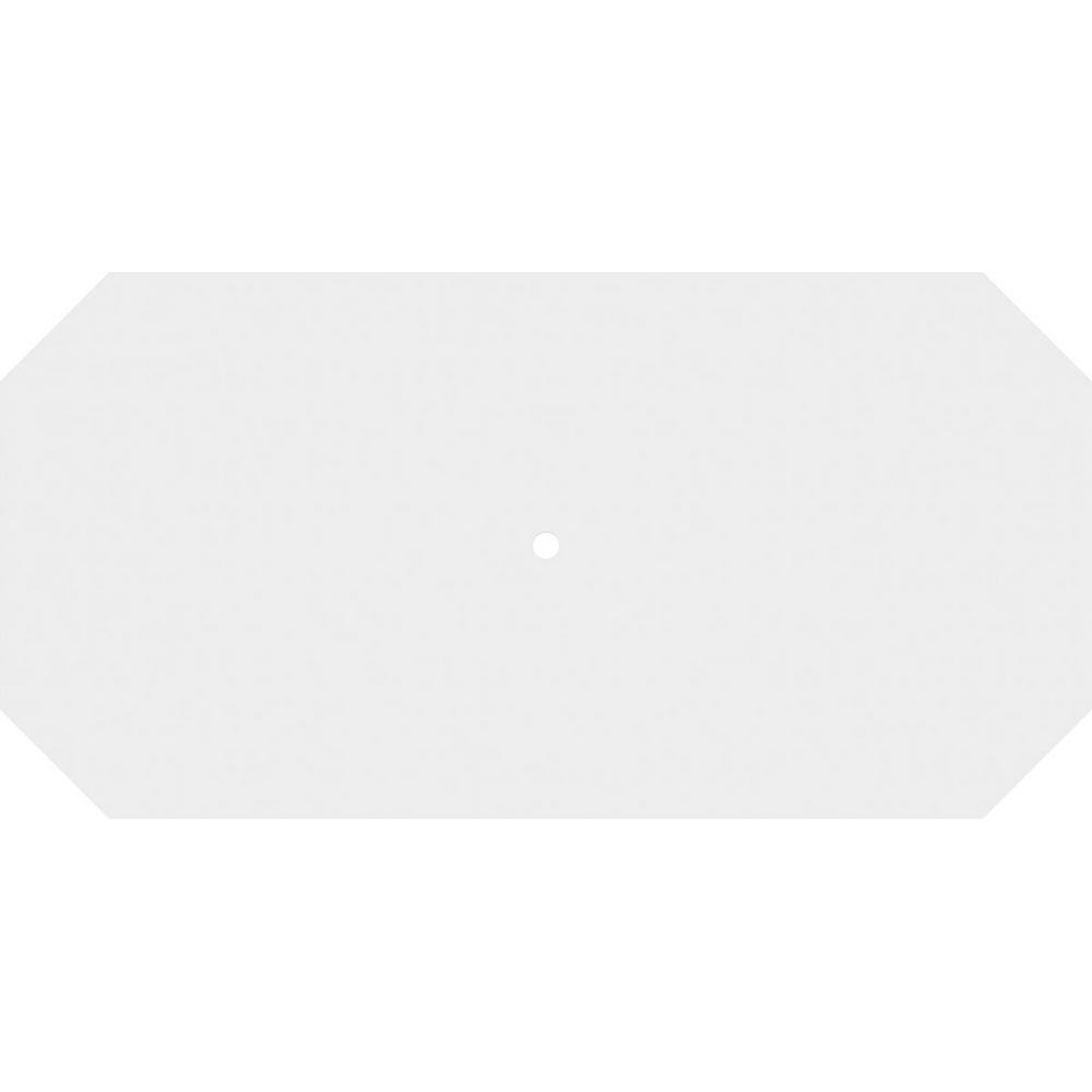 White PVC Rectangular Ceiling Medallion, 40" x 20"