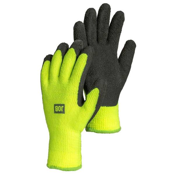 Fleece lined leather work//driving gloves large 3 pr plus 5 pr of rubber//nitrile
