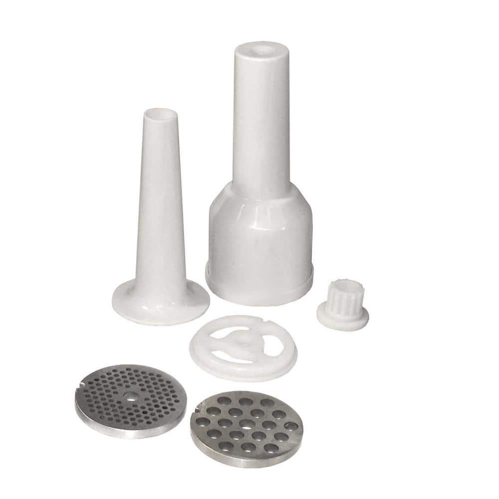 #8 575 W Silver Electric Meat Grinder with Sausage Stuffing Funnel