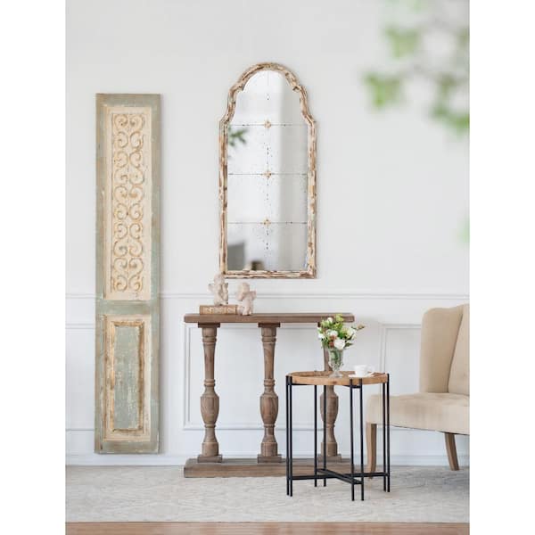 Dropship White Contemporary Roman Style, Mirror Frame Arch-Corner Wooden  Made, Dressing Mirror, Vanity Furniture, Makeup Mirror. Paint Sprayed  Finishing to Sell Online at a Lower Price