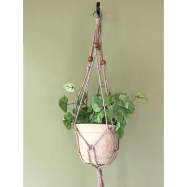hanger plant macrame Macrame Pattern, Double Plant Hanger main image 0