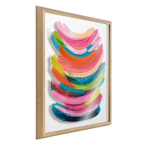 Kate and Laurel Blake "Bright Abstract" by Jessi Raulet of Ettavee Framed Art Print 24 in. x 32 in.