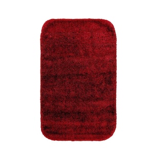Traditional Chili Pepper Red 24 in. x 40 in. Washable Bathroom Accent Rug