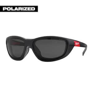 Performance Polarized Safety Glasses with Tinted Fog-Free Lenses and Gasket and 100 Lumens Aluminum Pen Light with Clip