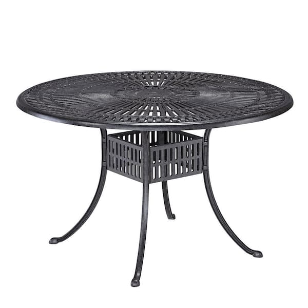 HOMESTYLES Largo 48 in. Round Patio Dining Table