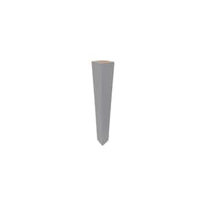 Tremont 4 in. W X 4 in. D X 34.5 in. H  Pearl Gray Painted Ornamental Cabinet Filler Column Spindle