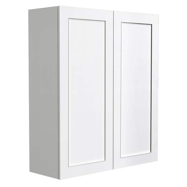 36 in. W x 12 in. D x 42 in H in White Plywood Assemble Wall Mounted Kitchen Cabinet