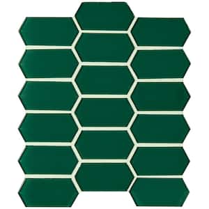 Laurel Picket 10 in. x 12 in. Mixed Glass Patterned Look Wall Tile (8.3 sq. ft./Case)