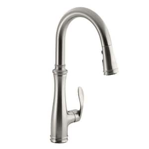 Bellera Single-Handle Pull-Down Sprayer Kitchen Faucet with DockNetik and Sweep Spray in Vibrant Stainless
