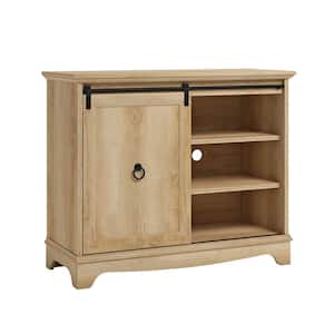 Adaline Cafe 41.732 in. Orchard Oak TV Stand with Sliding Door Fits TV's up to 43 in.